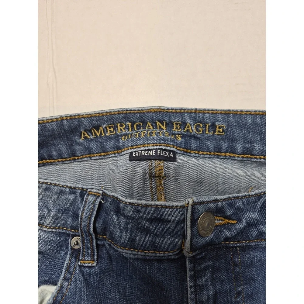 American Eagle Jeans‎ Mens 36x30 Blue Extreme Flex Straight Leg Denim Stretch